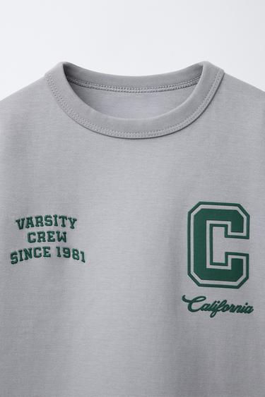 VARSITY T-SHIRT - Grey by Zara - Image 2