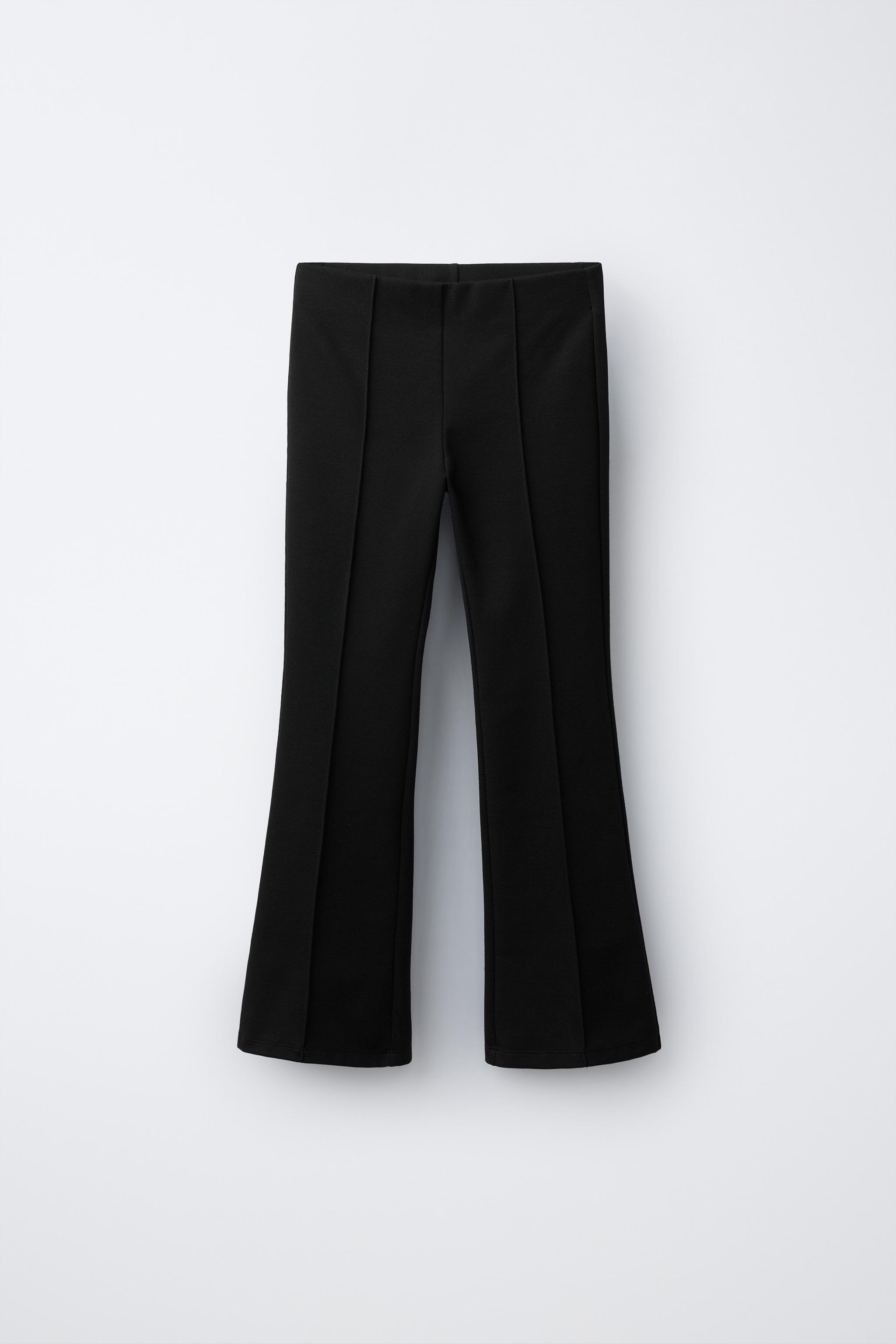 PONTE FLARE LEGGINGS — Black