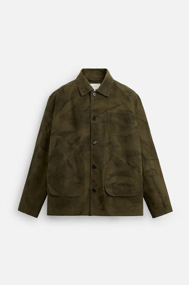 FADED JACKET WITH POCKETS - Brown / Green by Zara - Image 6
