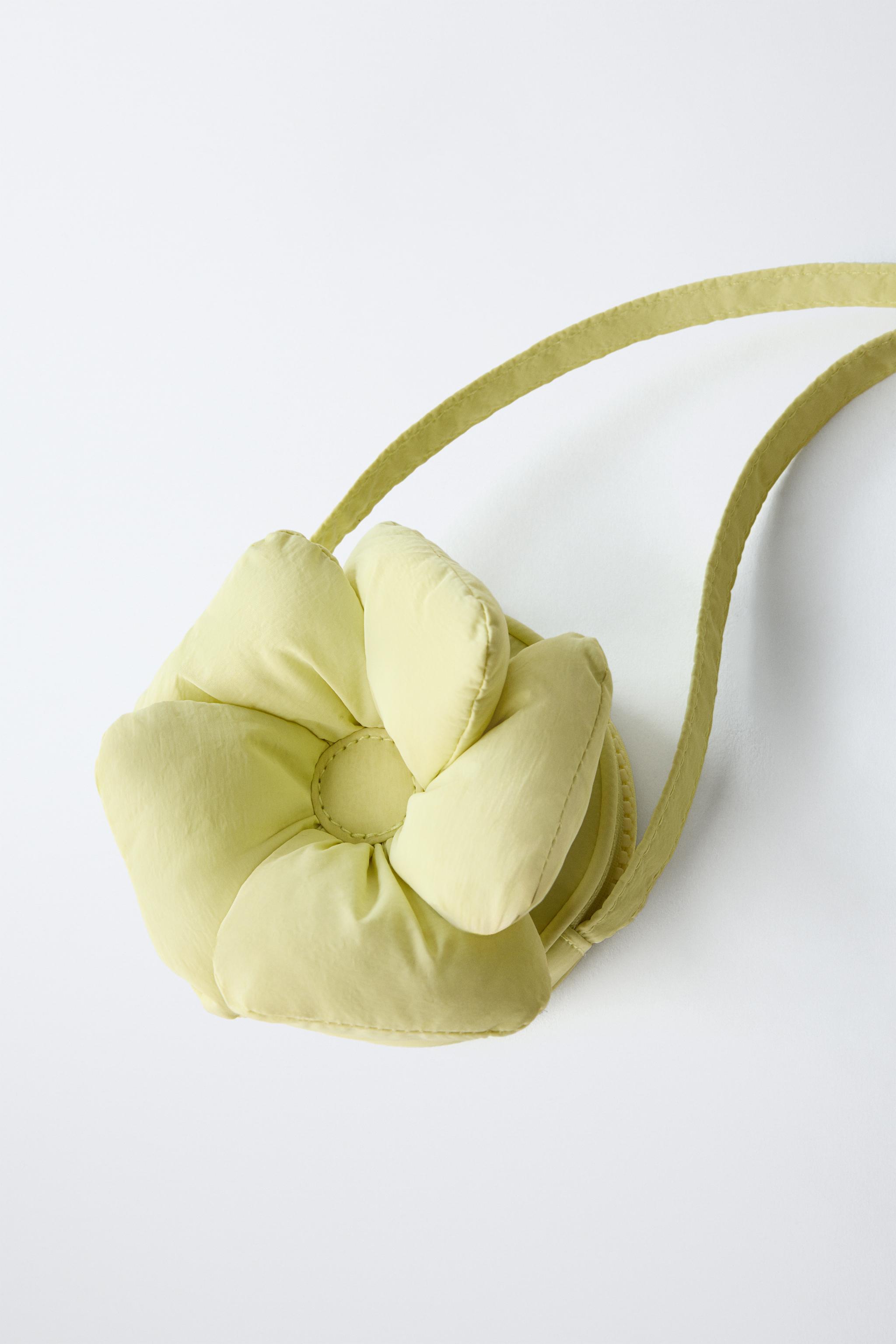 FLORAL CROSSBODY BAG - Yellow | ZARA United States