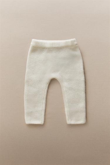 PANTALON À PIEDS BÉBÉ CACHEMIRE - Blanc cassé de Zara - Image 4