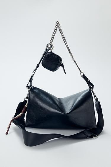 BOLSA MULTICHARMS - Preto da Zara