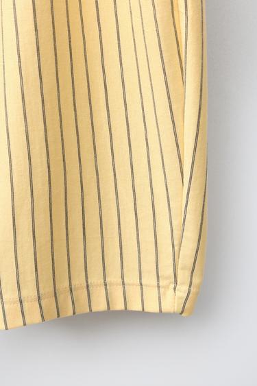RELAXED STRIPED TROUSERS - Yellow by Zara - Image 3