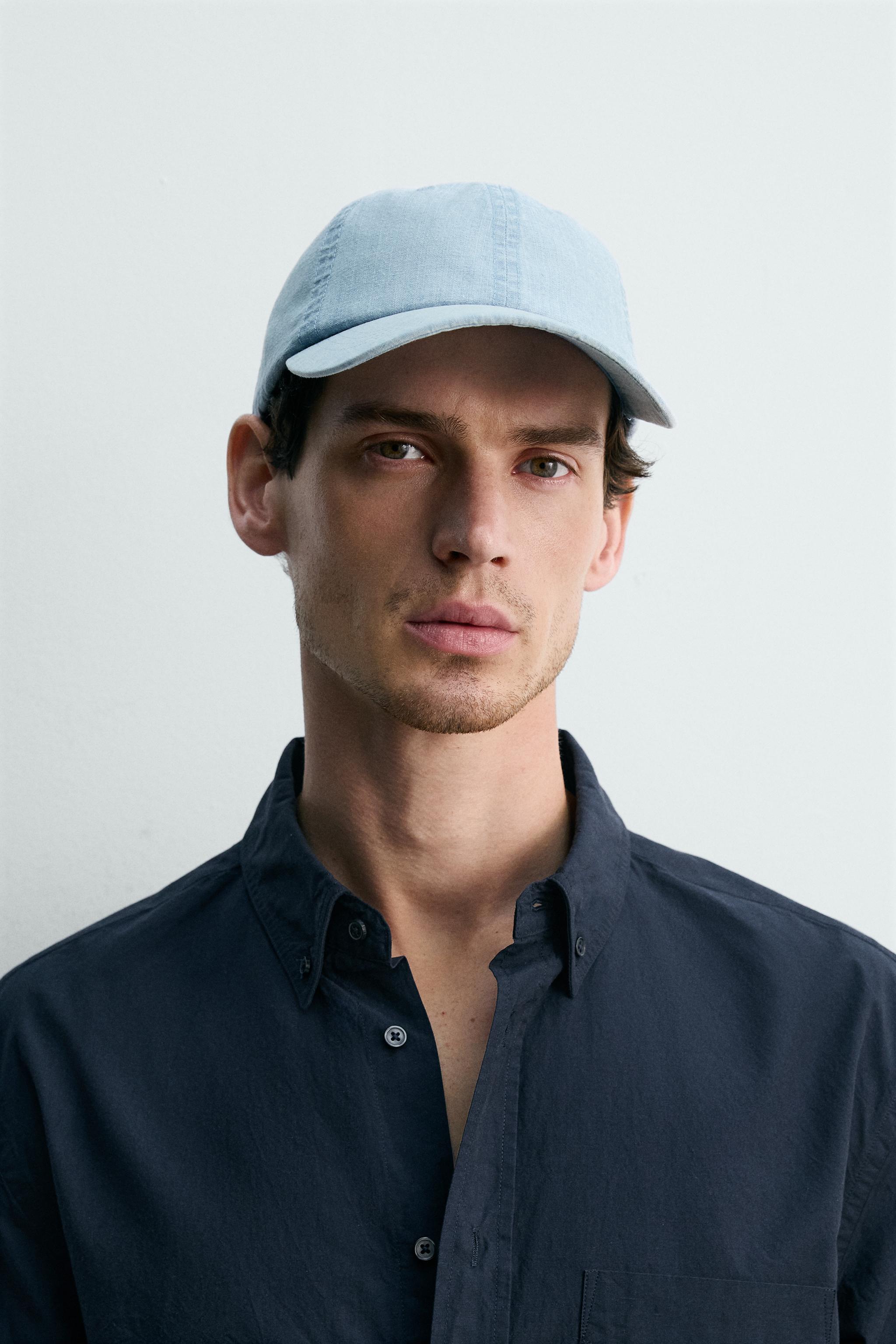 Мужские кепки Zara COTTON CHAMBRAY