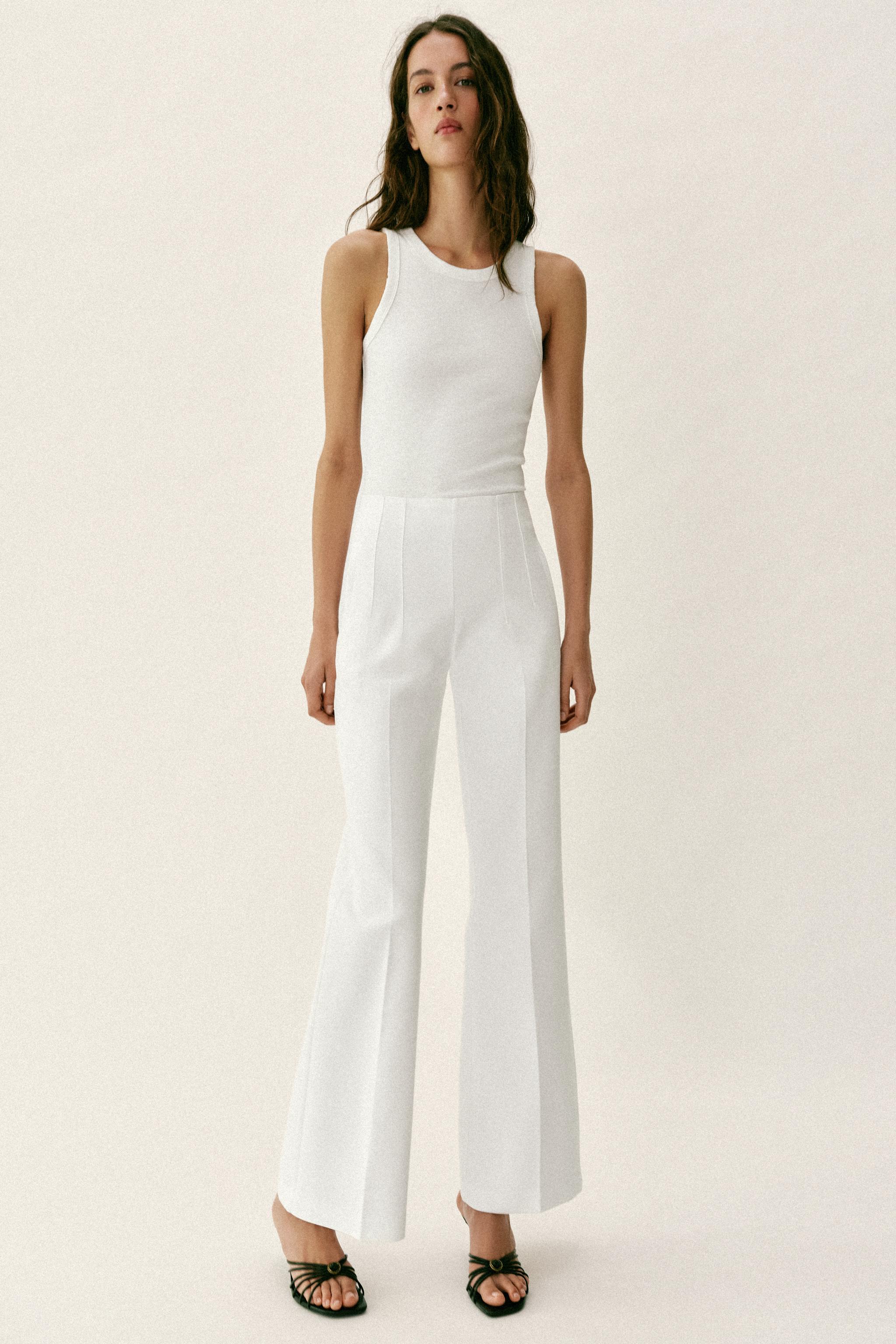 HIGH-WAISTED PANTS WITH BACK ZIP