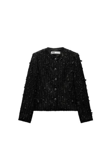 STRUCTURED SEQUIN JACKET ZW COLLECTION