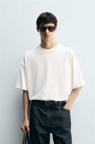 ABSTRACT PRINT T-SHIRT - White by Zara - Image 1