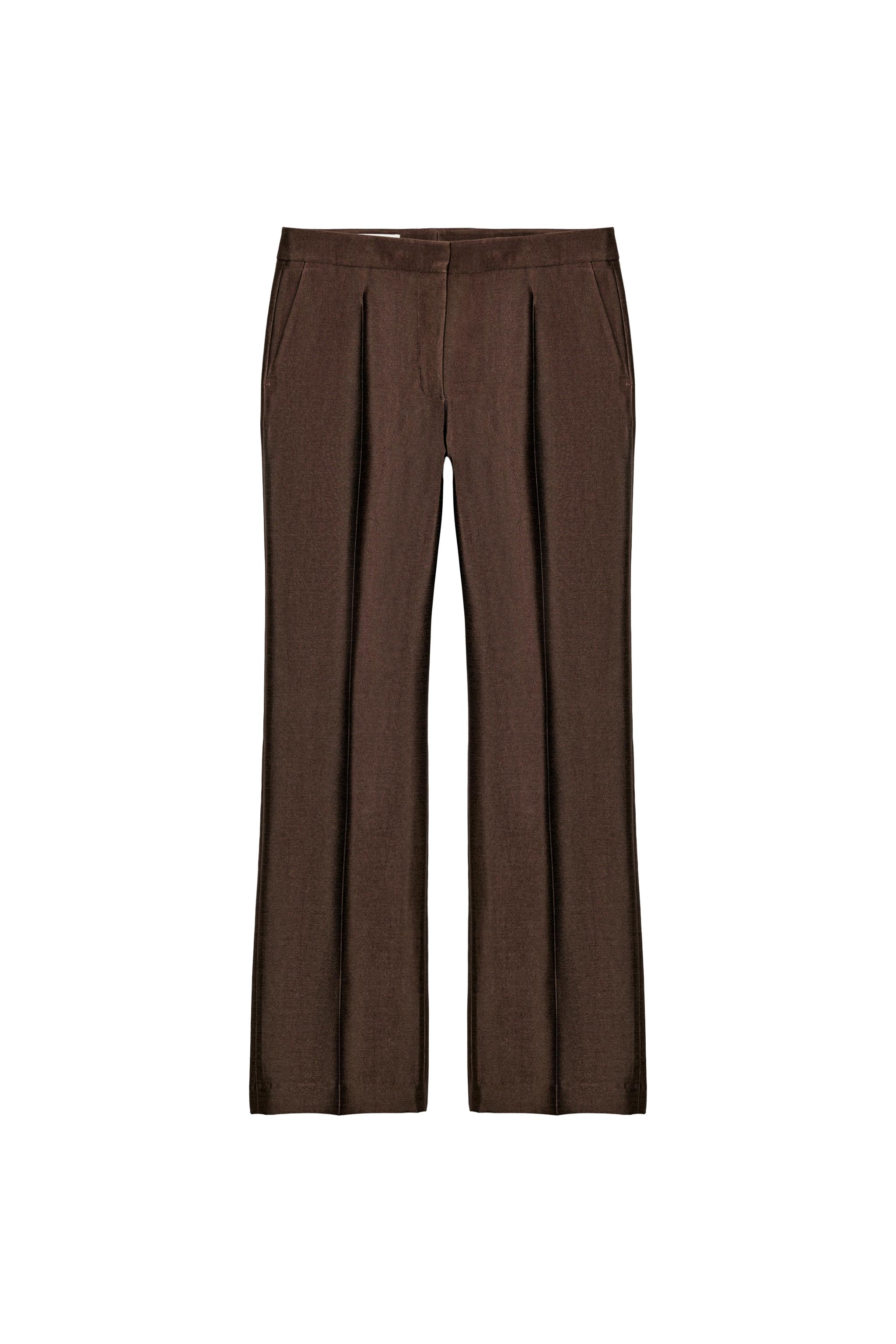 PANTALON SLIM SATINÉ