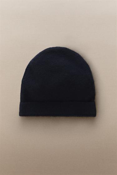 BONNET BÉBÉ CACHEMIRE - Bleu marine de Zara - Image 4