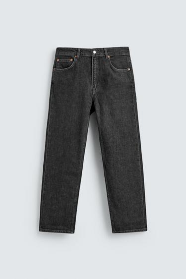 REGULAR FIT LIGHTWEIGHT JEANS - Charcoal by Zara