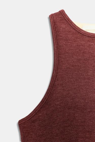 SLEEVELESS TOP - white-orange by Zara - Image 6