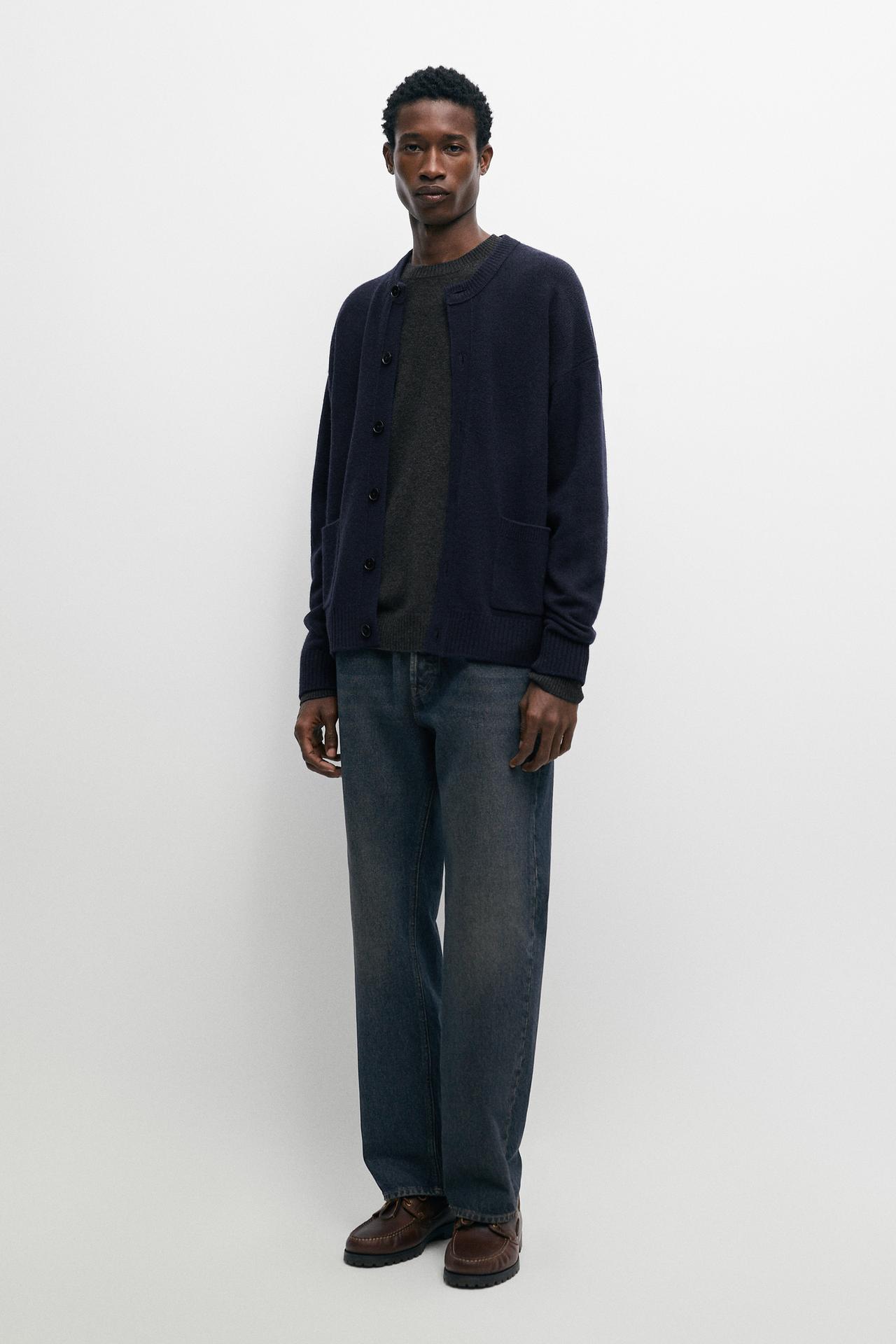 100% wool knit cardigan with pockets — 452