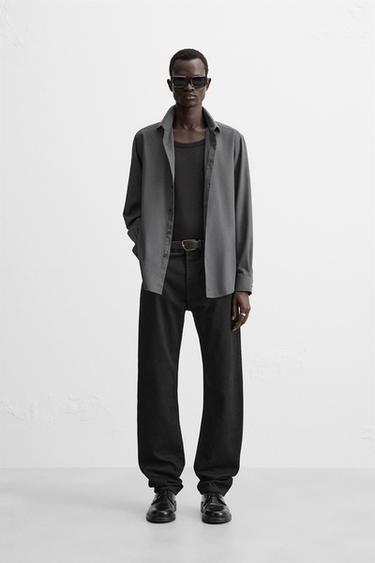 CAMISA ESTRUCTURA - Negro de Zara - Imagen 0