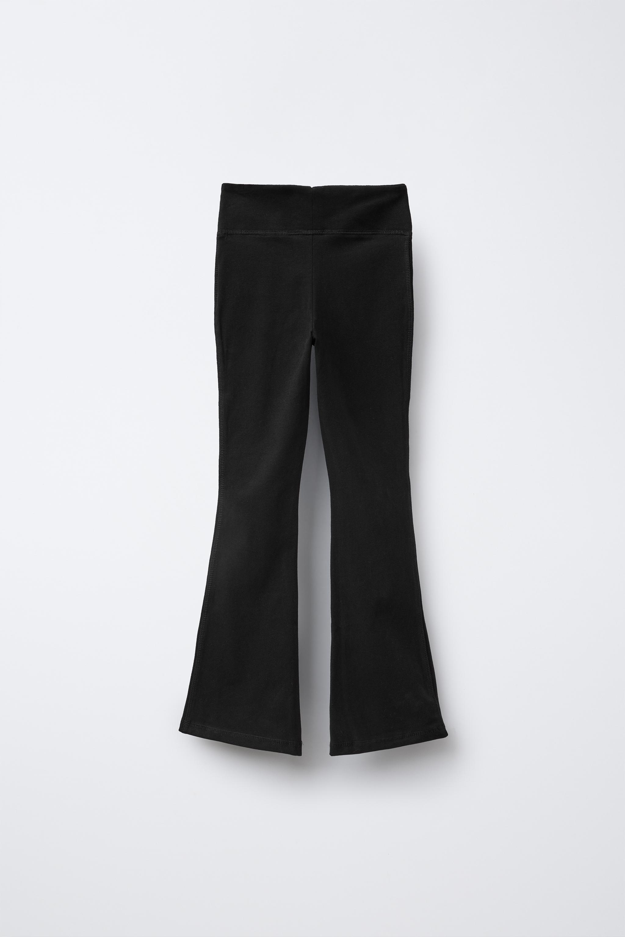 PLAIN FLARE LEGGINGS Black ZARA Australia