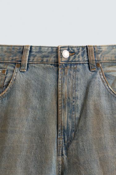 JEAN BAGGY FIT DÉLAVÉ EFFET VINTAGE - Bleu de Zara - Image 8