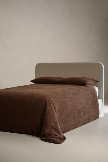 HOUSSE DE COUETTE COTON ET LIN - Marron de Zara - Image 1