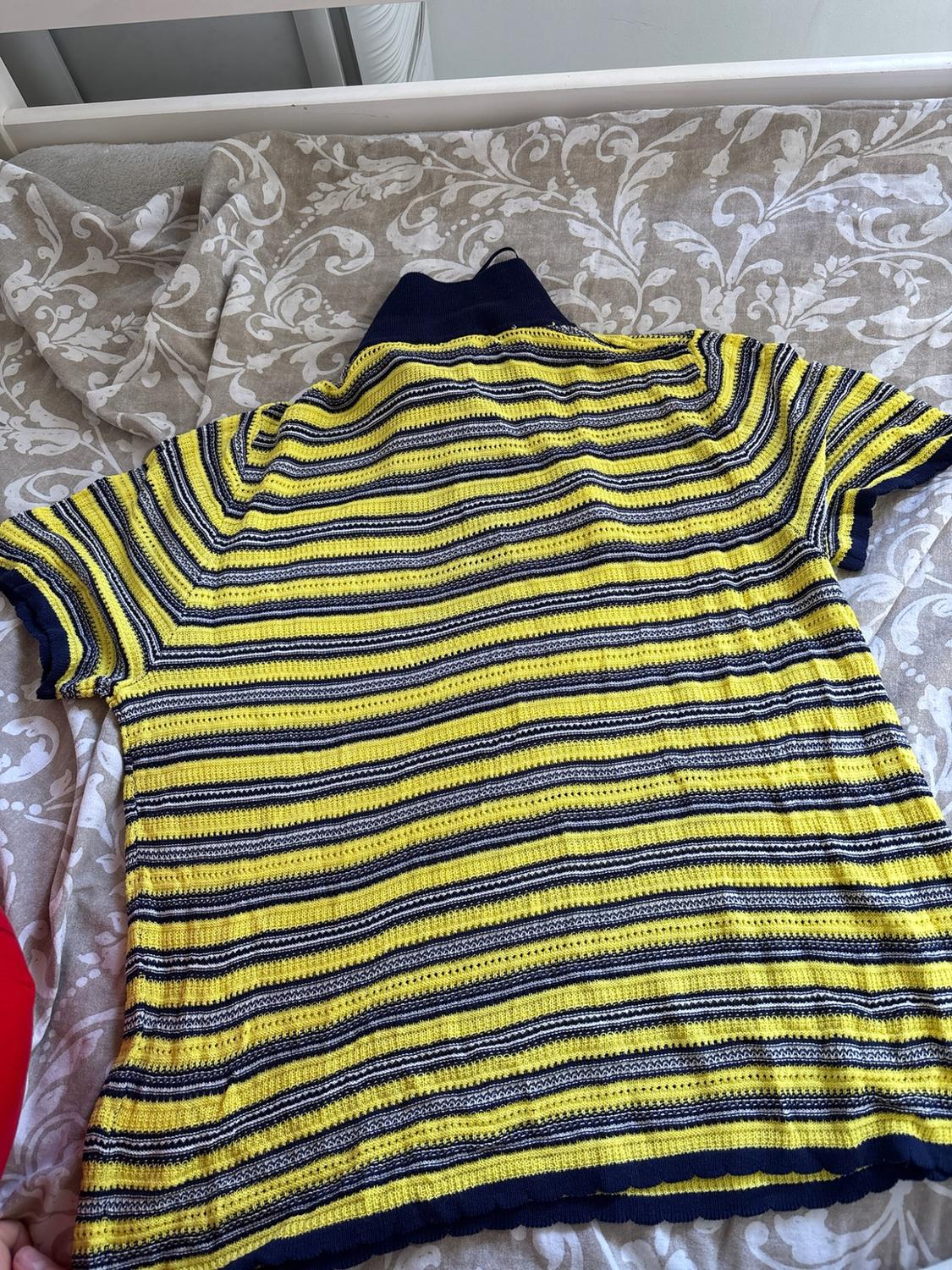 STRIPED KNIT POLO SHIRT - Image 3