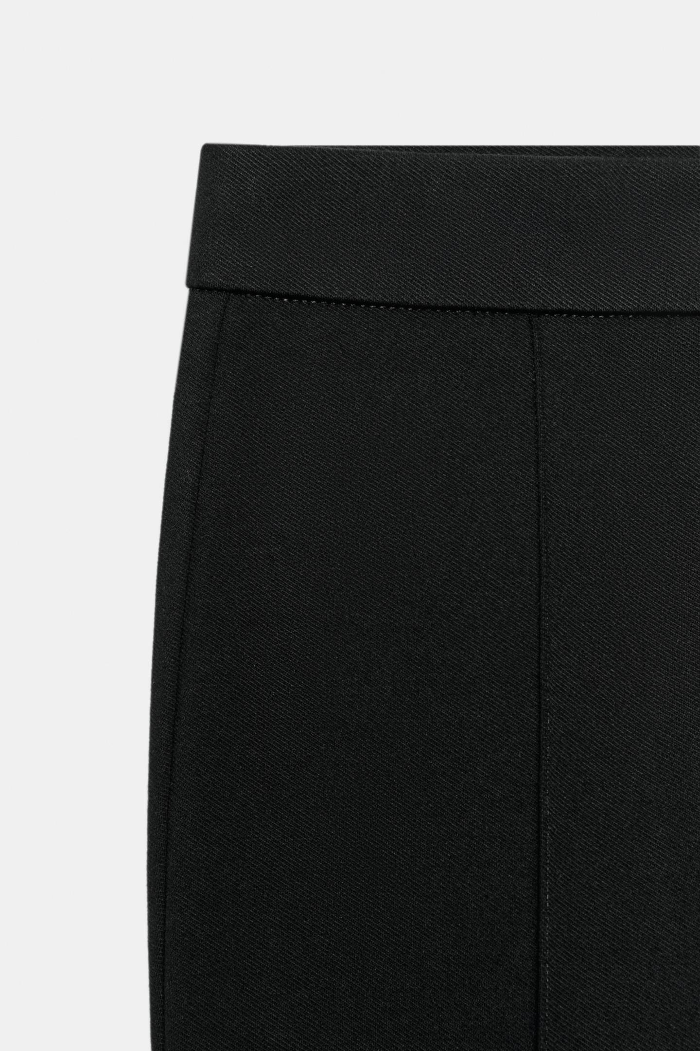 Женские леггинсы Zara High-Waisted Pintuck, цвет: Чёрный — фото 5