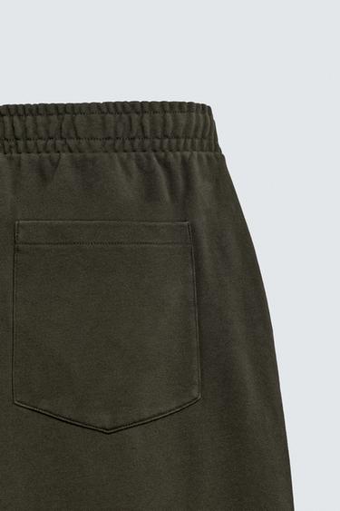 WASHED BALLOON FIT JOGGER TROUSERS - Khaki by Zara - Image 9