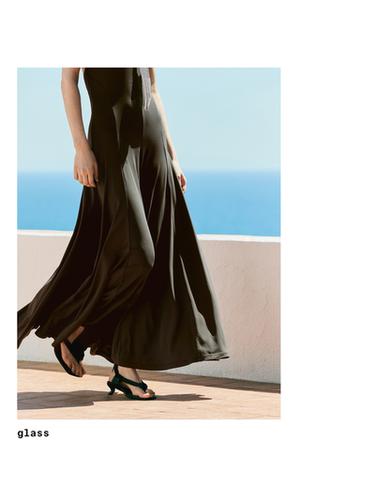 Zara Long flowing halter-neck dress - STUDIO - Gray