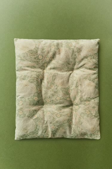 LINEN AND COTTON MORRIS & CO. PET FLOOR CUSHION - Green by Zara - Image 5