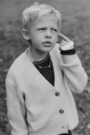 KNIT CARDIGAN - Light beige by Zara