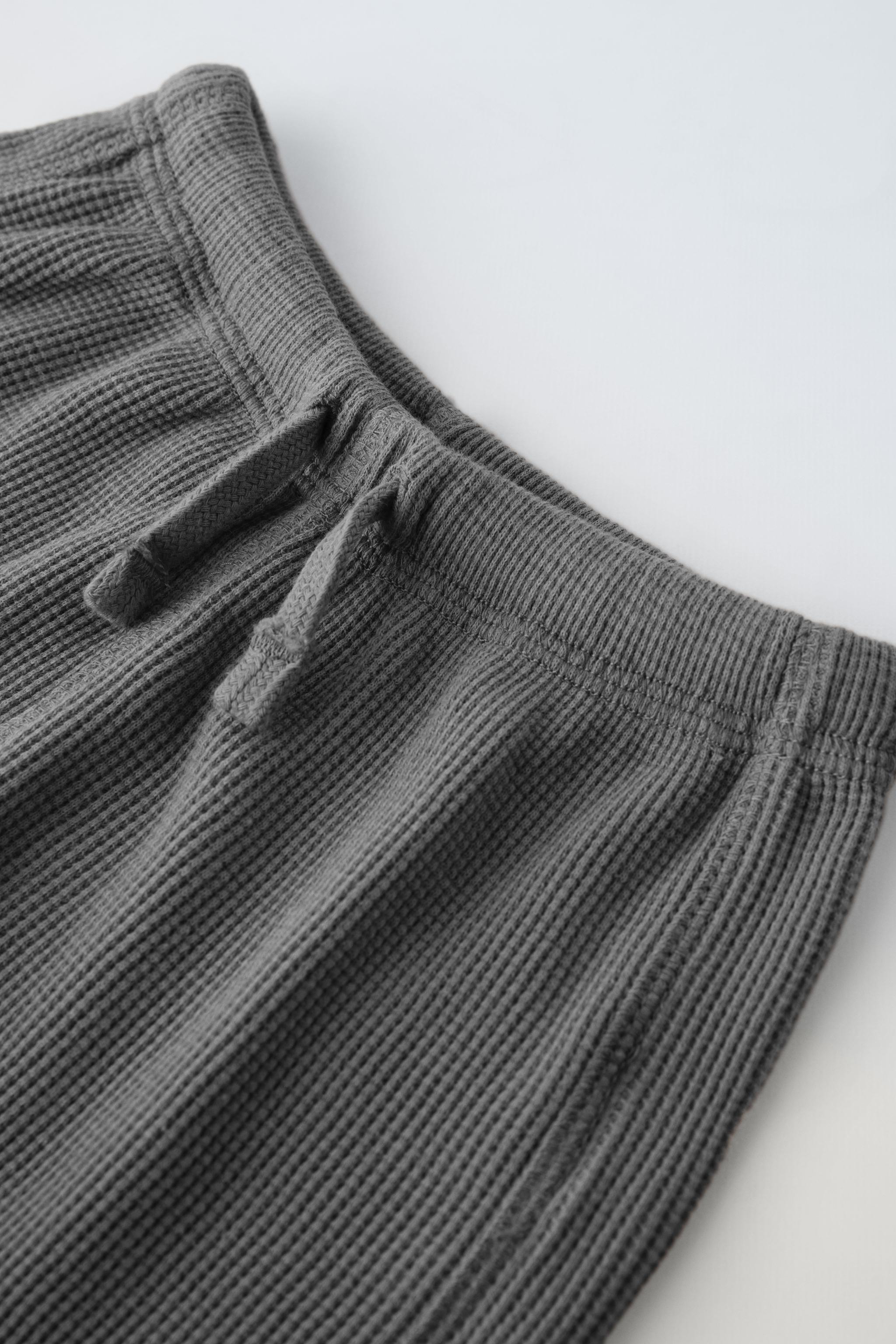  Solid Ribbed Knit Shorts (Color : Light Grey, Size : X-Small) :  Clothing, Shoes & Jewelry