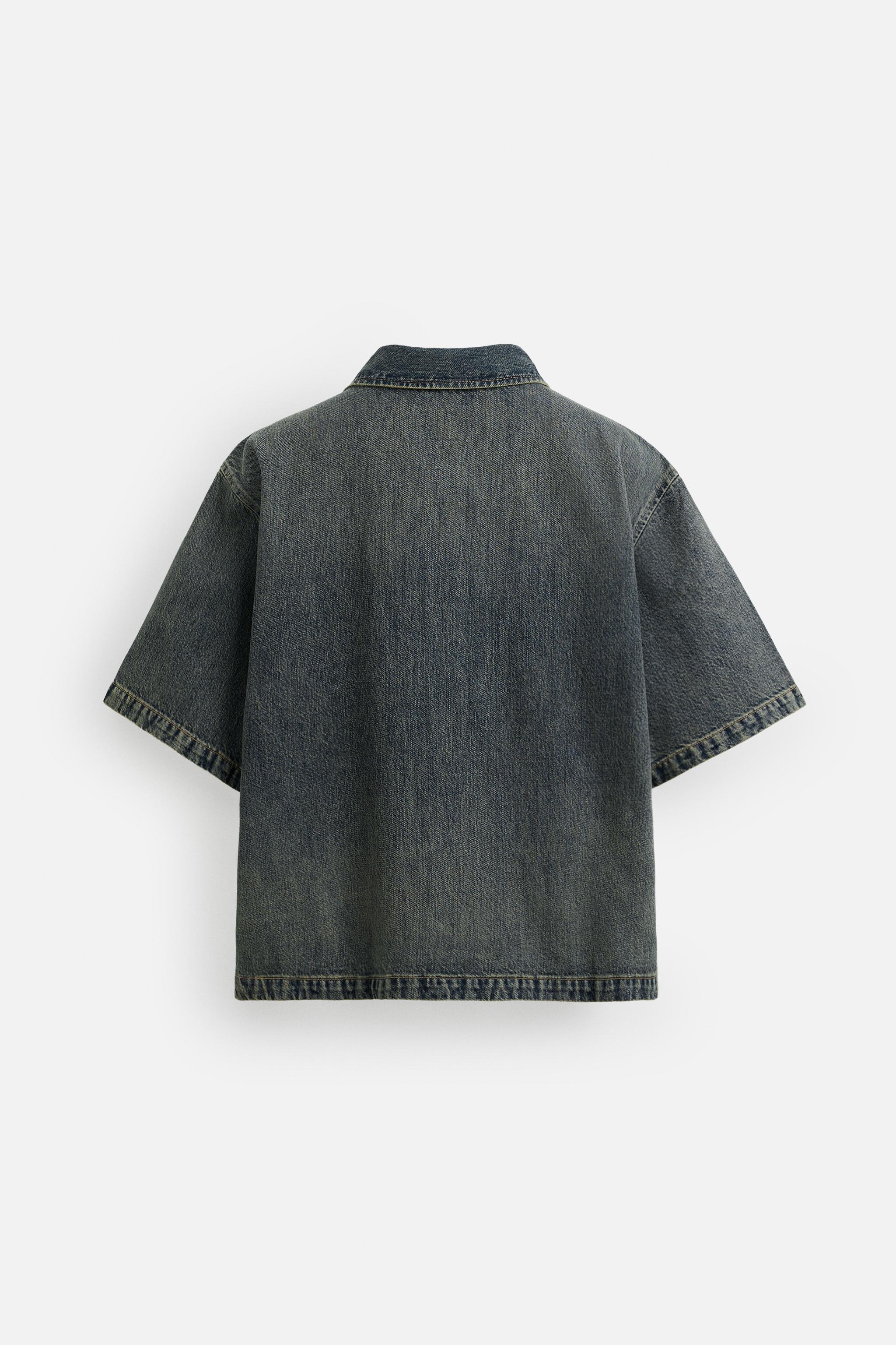 ZARAデニムシャツ　新品未使用　Mサイズ ZARA デニム シャツ メンズ 羽織り Mサイズ 長袖 - メルカリ