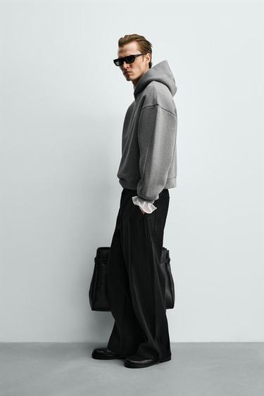 COMPACT BOXY FIT HOODIE - Grey marl by Zara - Image 3