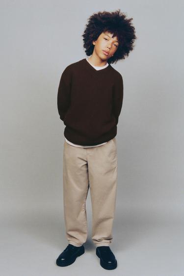 BASIC CHINO TROUSERS - Beige by Zara