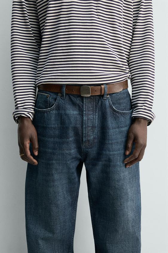 METAL PLATE BUCKLE BELT from Zara - $79.90