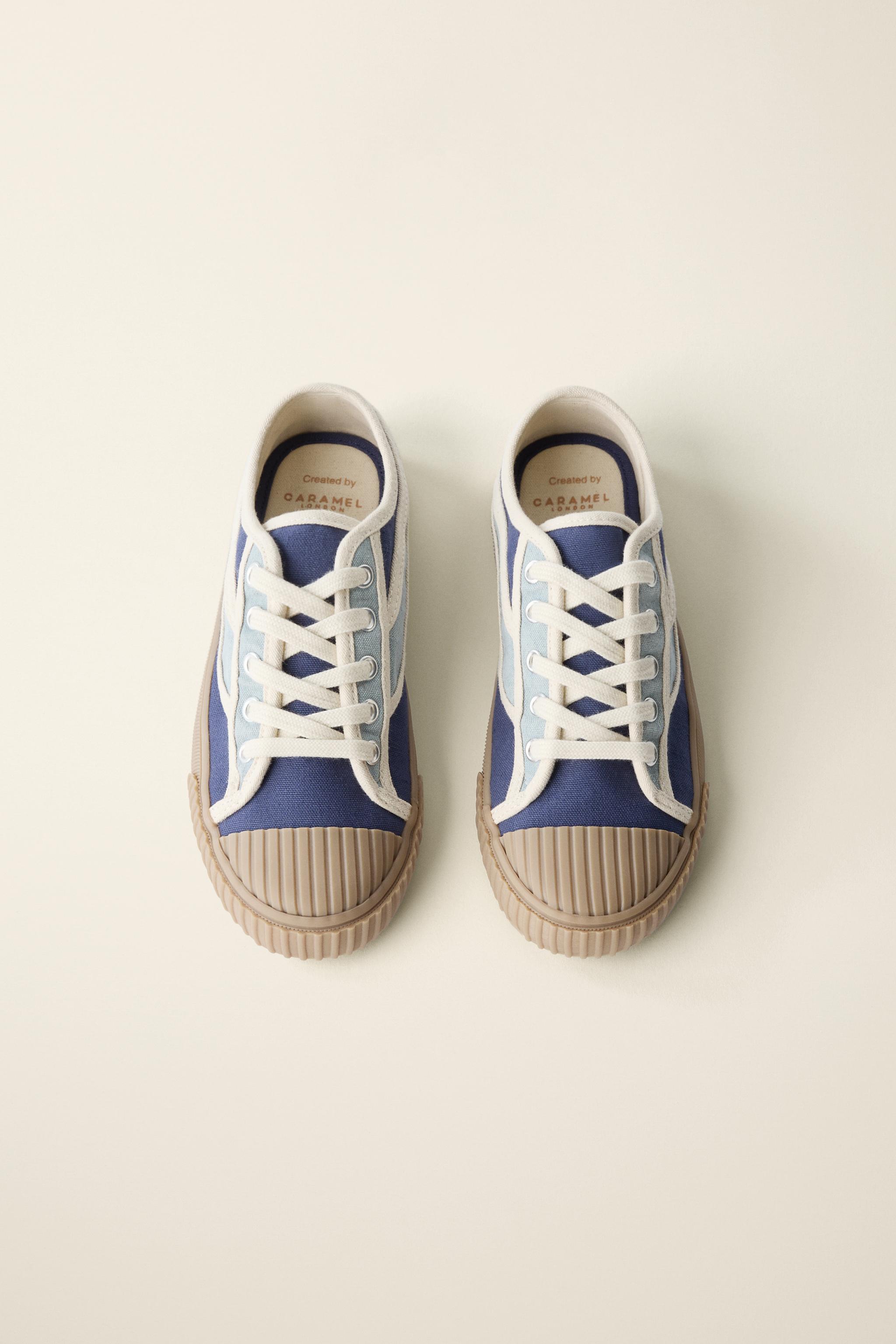 SNEAKERS CREATED BY CARAMEL LONDON X ZARA - Blue | ZARA United States