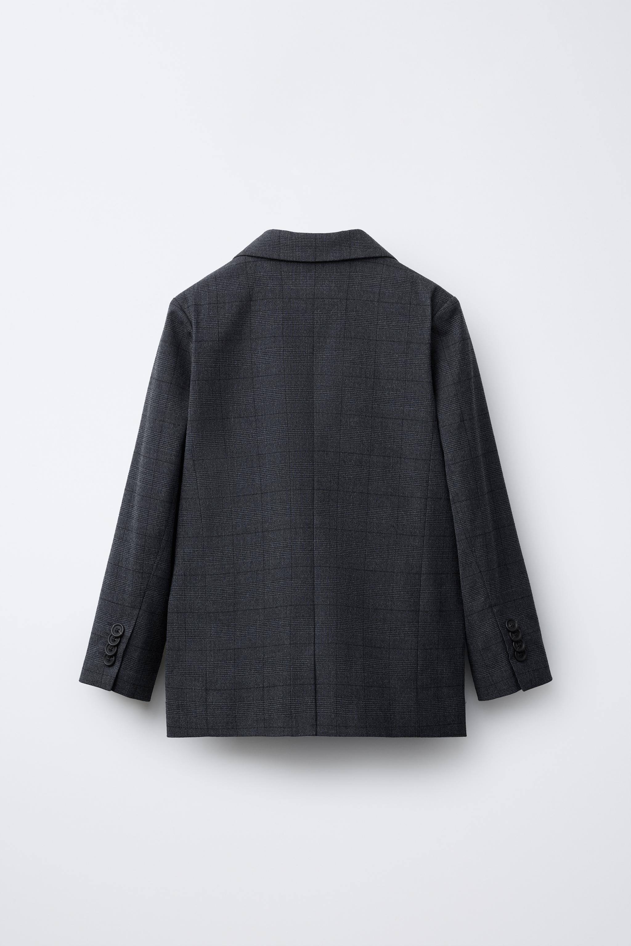 PLAID SUIT BLAZER
