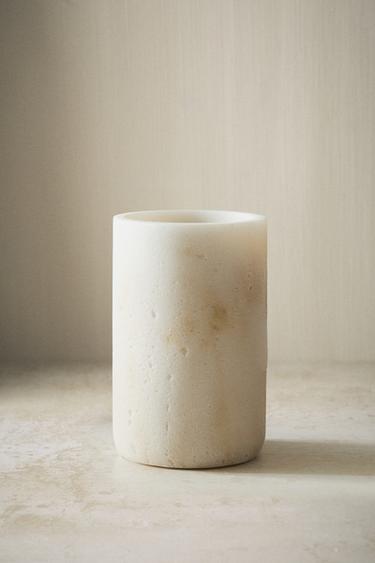 VERRE BROSSE À DENTS EFFET MARBRE - Beige de Zara - Image 5