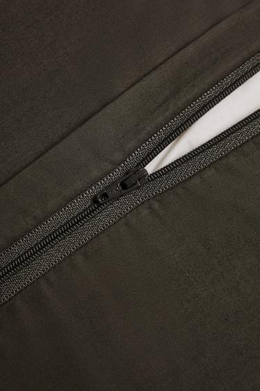 COTTON AND CASHMERE CUSHION COVER - Dark grey by Zara - Image 3