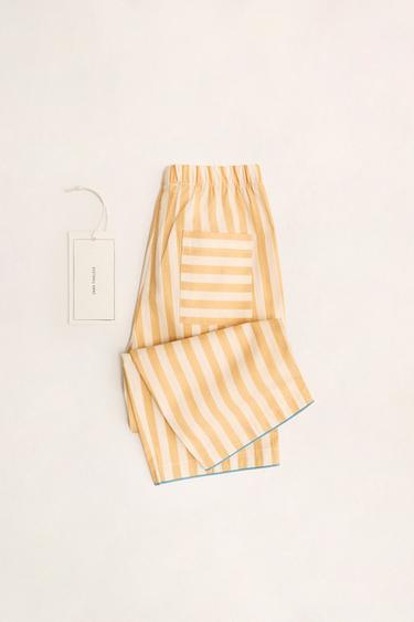 ZARA TIMELESS - PYJAMA À RAYURES - Jaune de Zara - Image 1