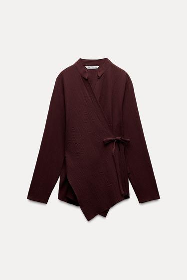 KIMONO ZW COLLECTION NA ZAVAZOVÁNĺ - Burgundská od Zara