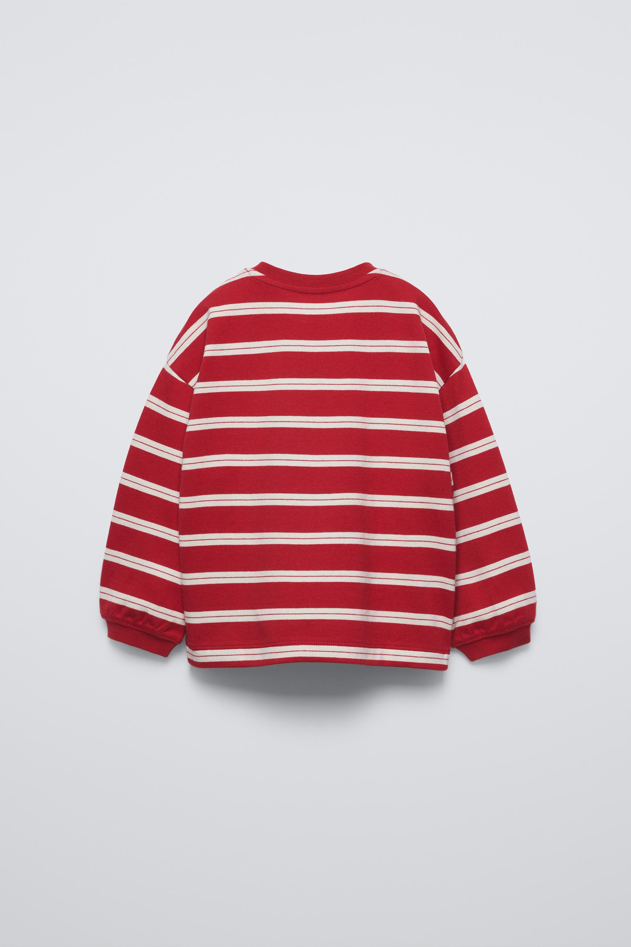 ストライプ Tシャツ - レッド | ZARA Japan / 日本 ストライプ Tシャツ - レッド | ZARA Japan / 日本