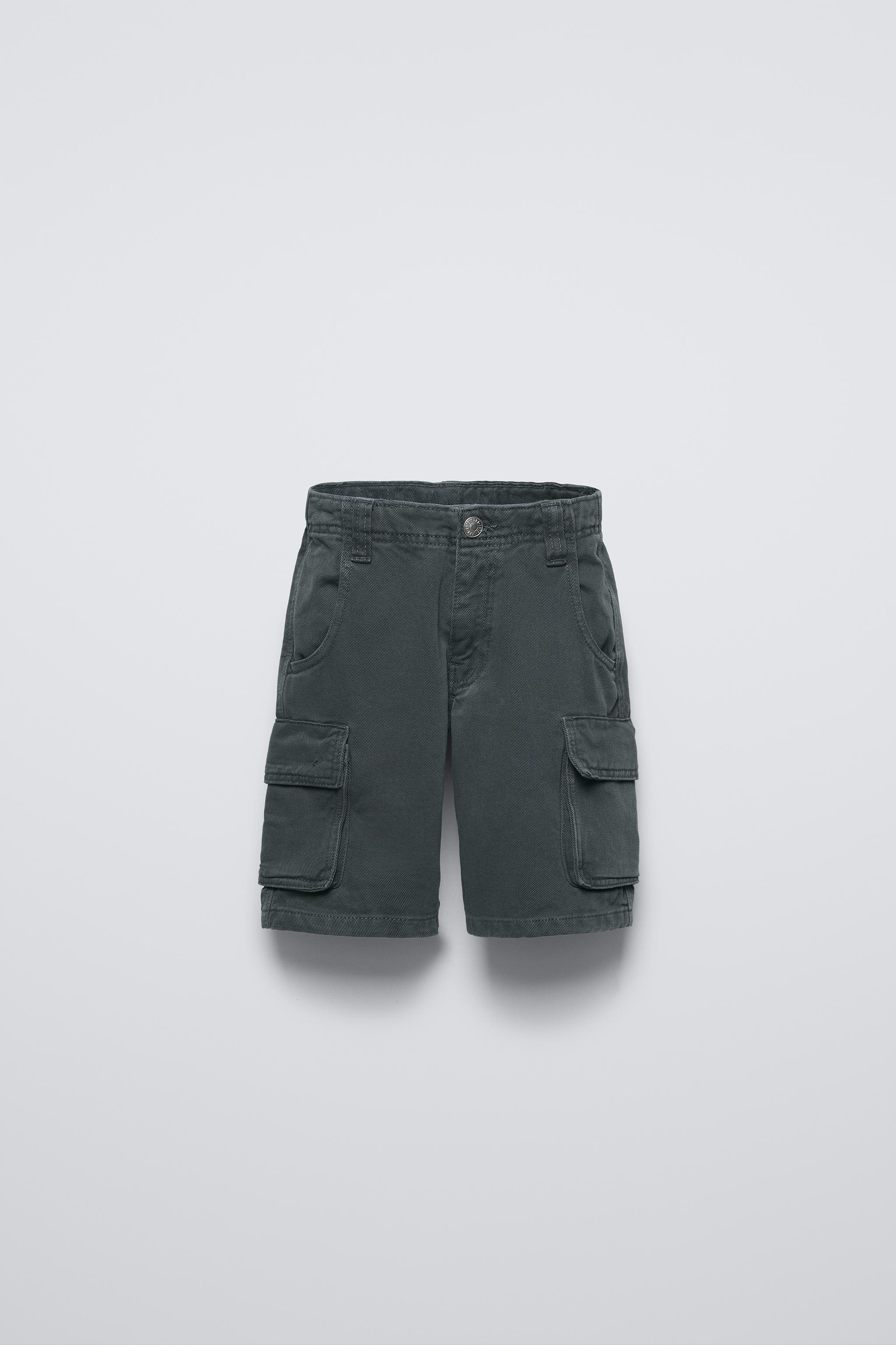 TWILL CARGO BERMUDA SHORTS - Anthracite grey | ZARA New Zealand