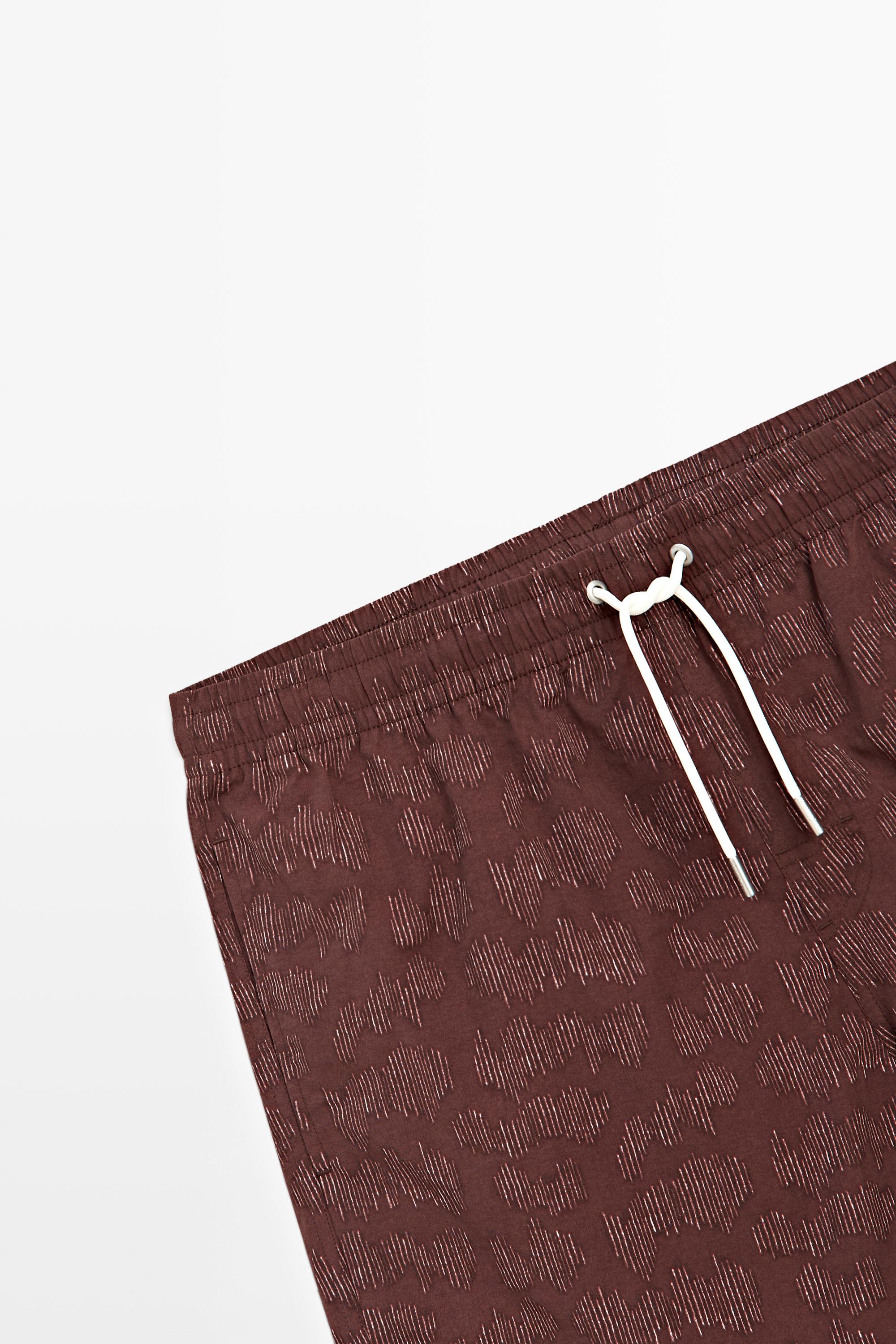 Printed swimming trunks