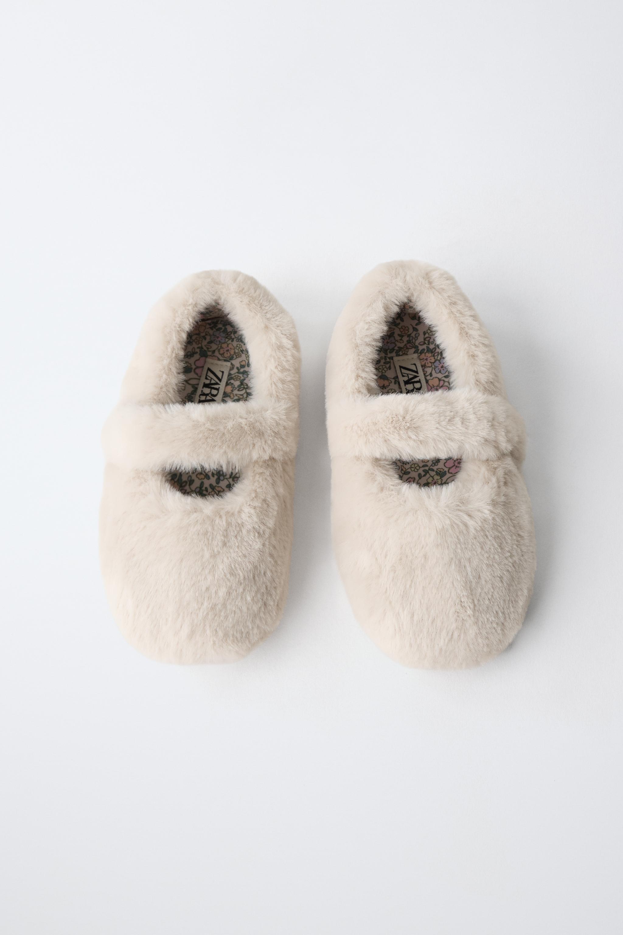 BALLERINES EFFET FOURRURE