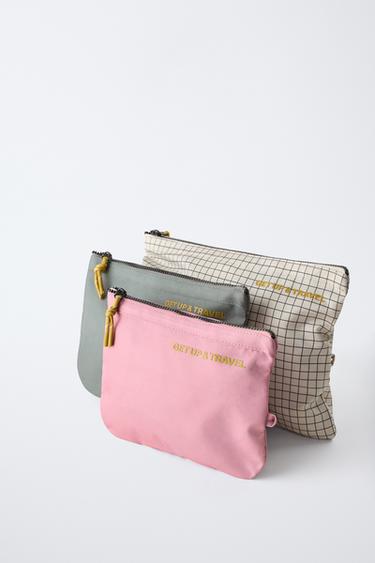 LOT DE POCHETTES DE VOYAGE - Rose de Zara - Image 1
