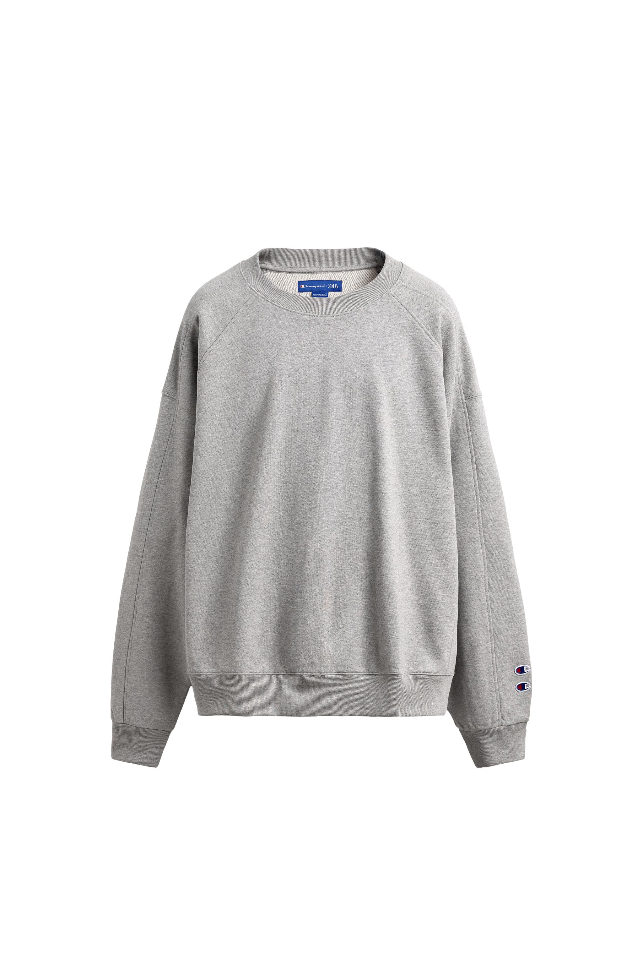 CHAMPION ® X ZARA パッチ クルーネック スウェットシャツ - グレー
