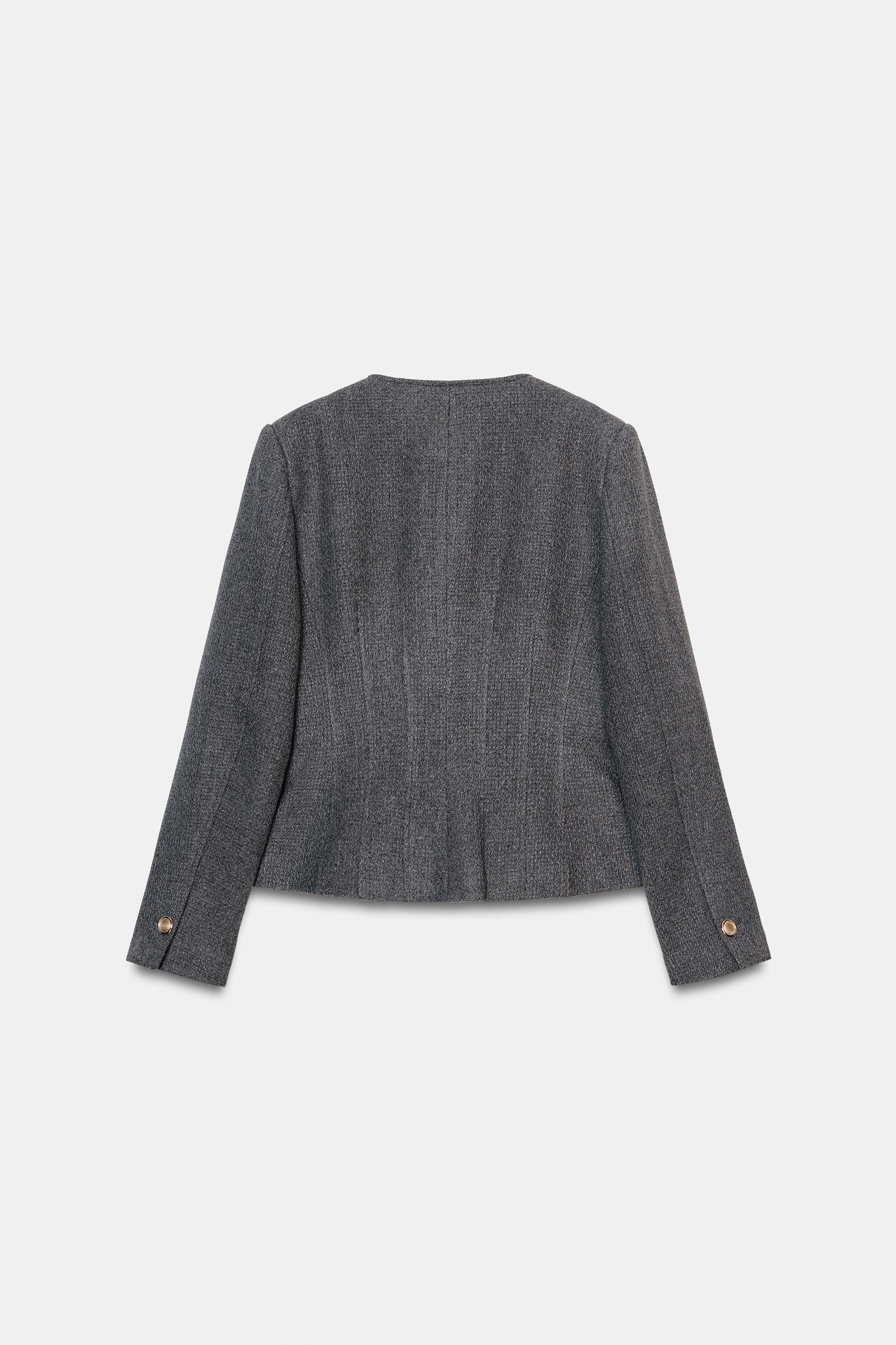 VÜCUDA OTURAN BİSİKLET YAKA BLAZER - Görsel 8