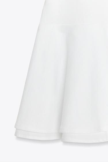 PEPLUM T-SHIRT - White by Zara - Image 6