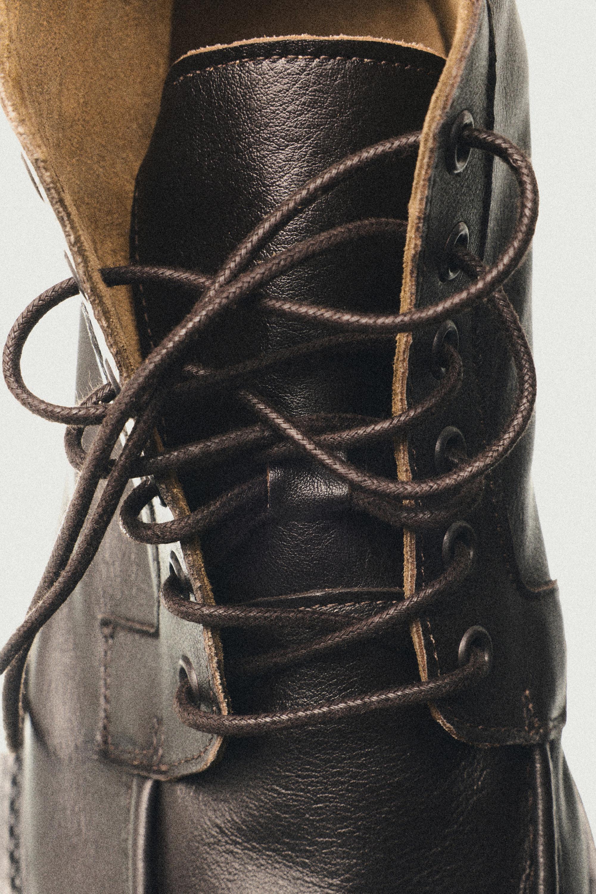 Bottines à lacets en cuir soft - LIMITED EDITION