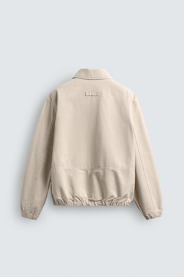 RELAXED FIT JACKET WITH PATCHES - Ecru by Zara - Image 7
