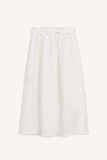 PLTD BLT SKRT - Blanc cassé de Zara - Image 5