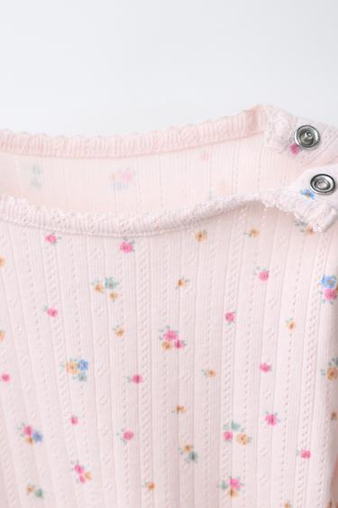 FLORAL BODYSUIT AND LEGGINGS SET - Pink by Zara - Image 2