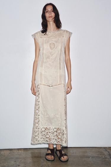 LIMITED EDITION EMBROIDERED SEQUIN DRESS - Oyster-white by Zara - Image 0